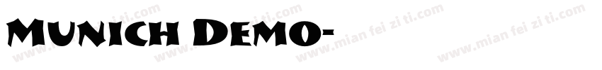 Munich Demo字体转换
